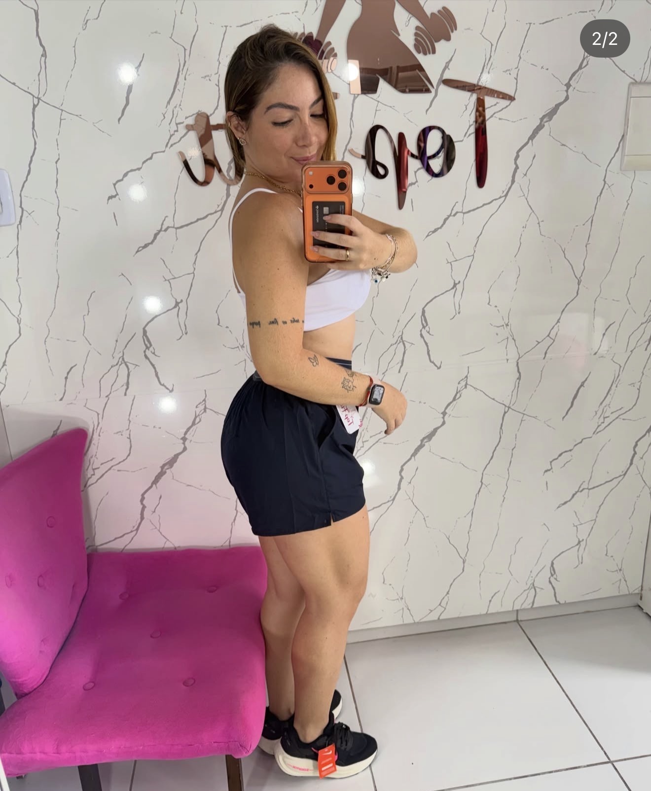 Short duplo tactel importado