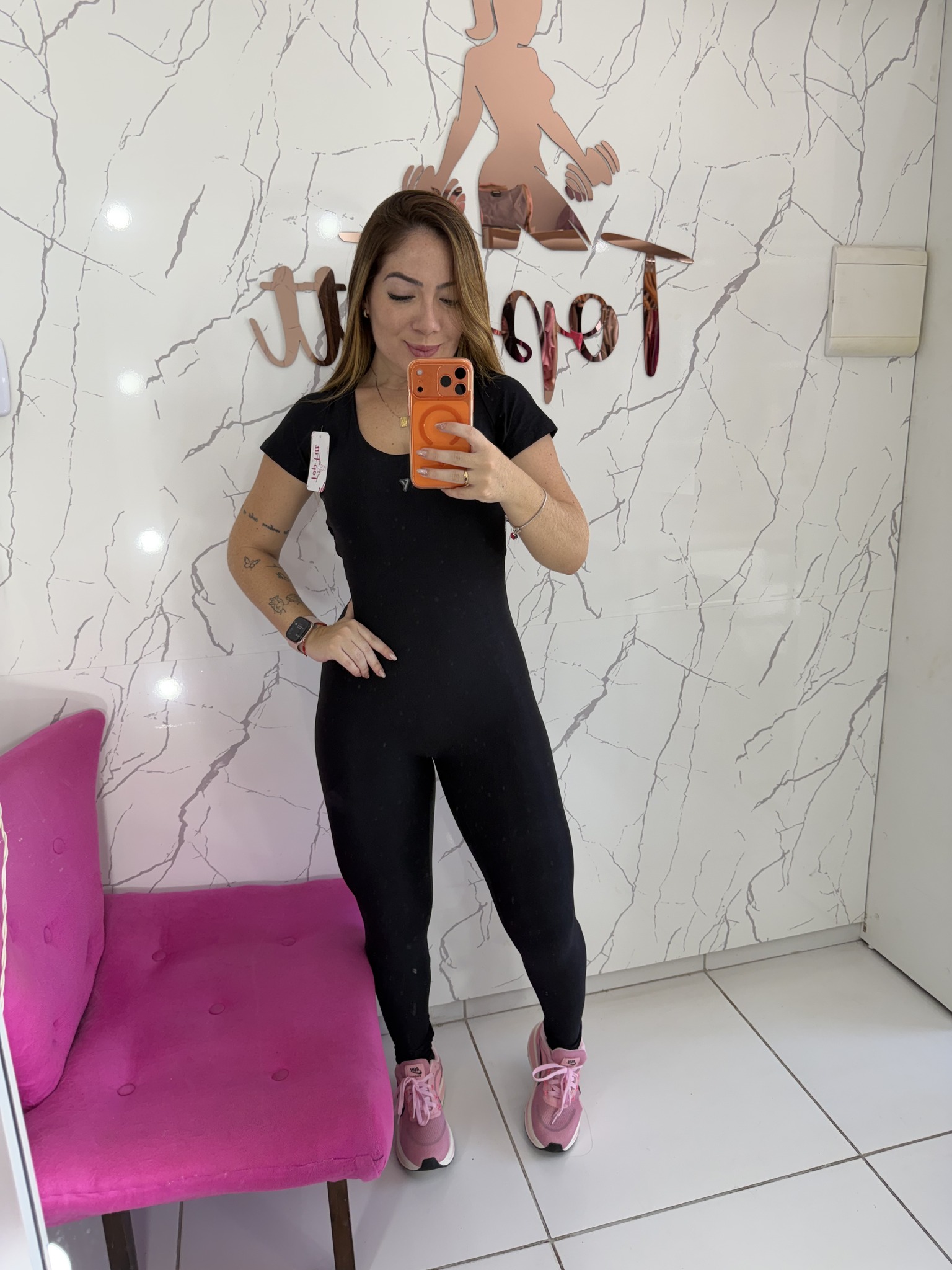 Macacão canelado poliamida