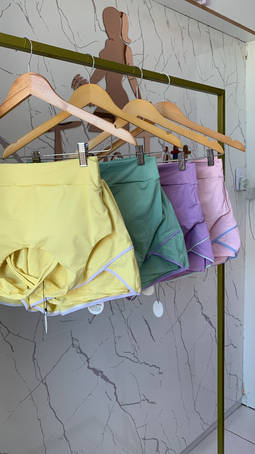 Conjunto short duplo poliamida