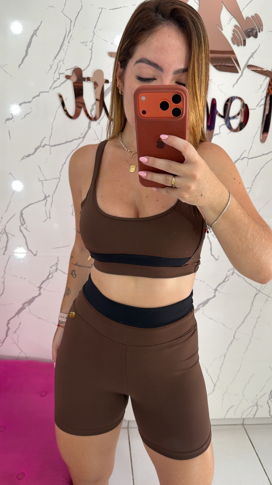 Conjunto bicolor poliamida