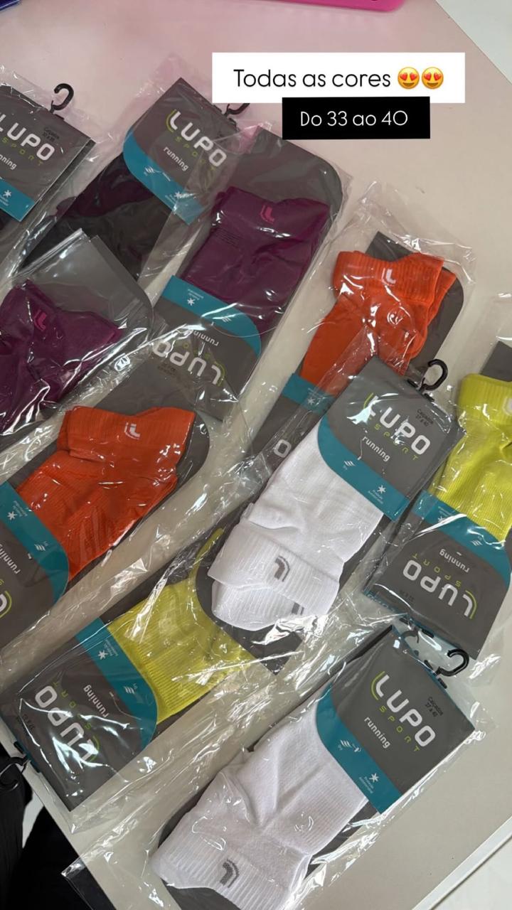 Meias Lupo Running Coloridas