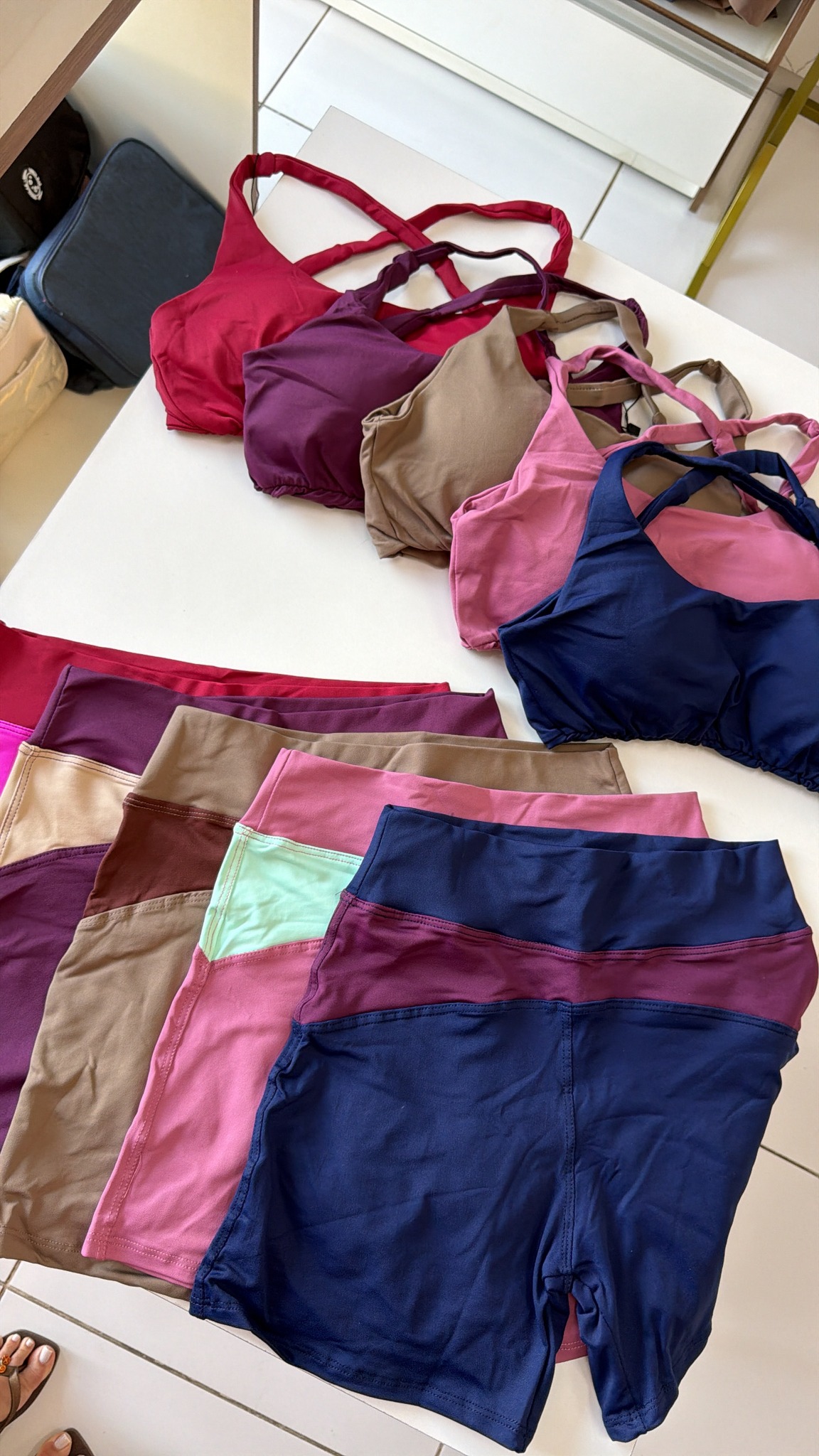 Conjunto bicolor poliamida