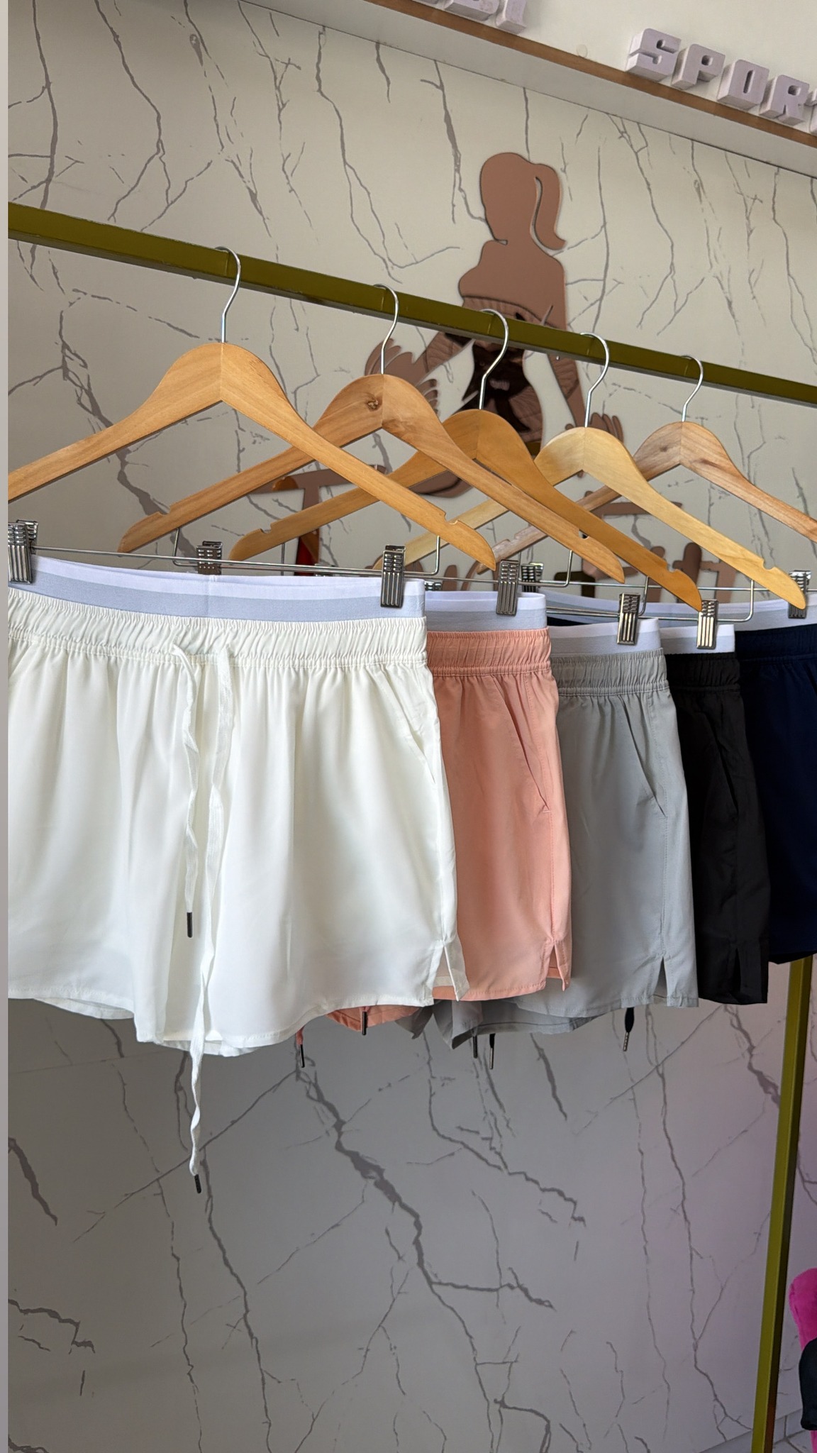 Short duplo poliamida tactel importado