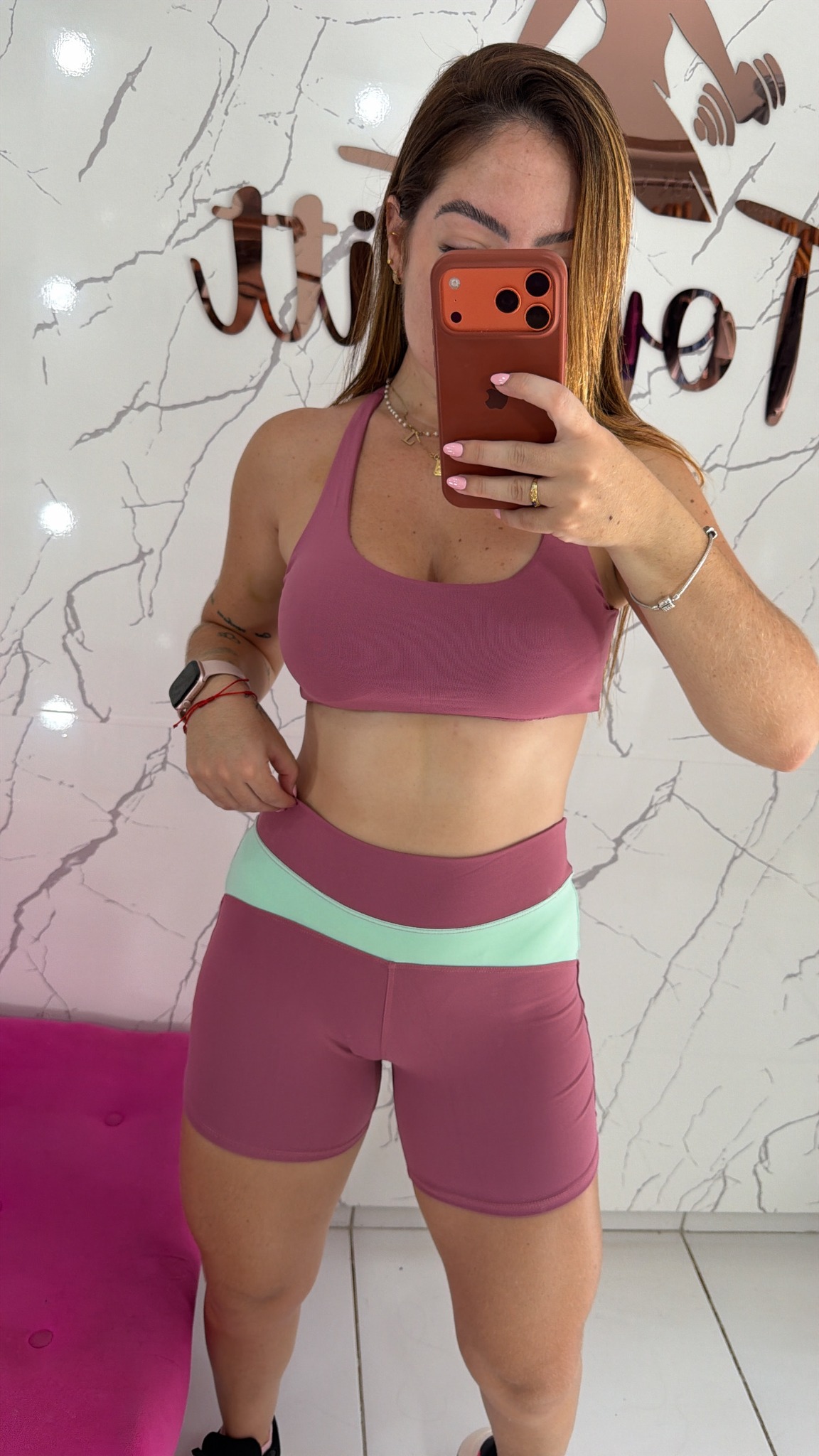 Conjunto bicolor poliamida