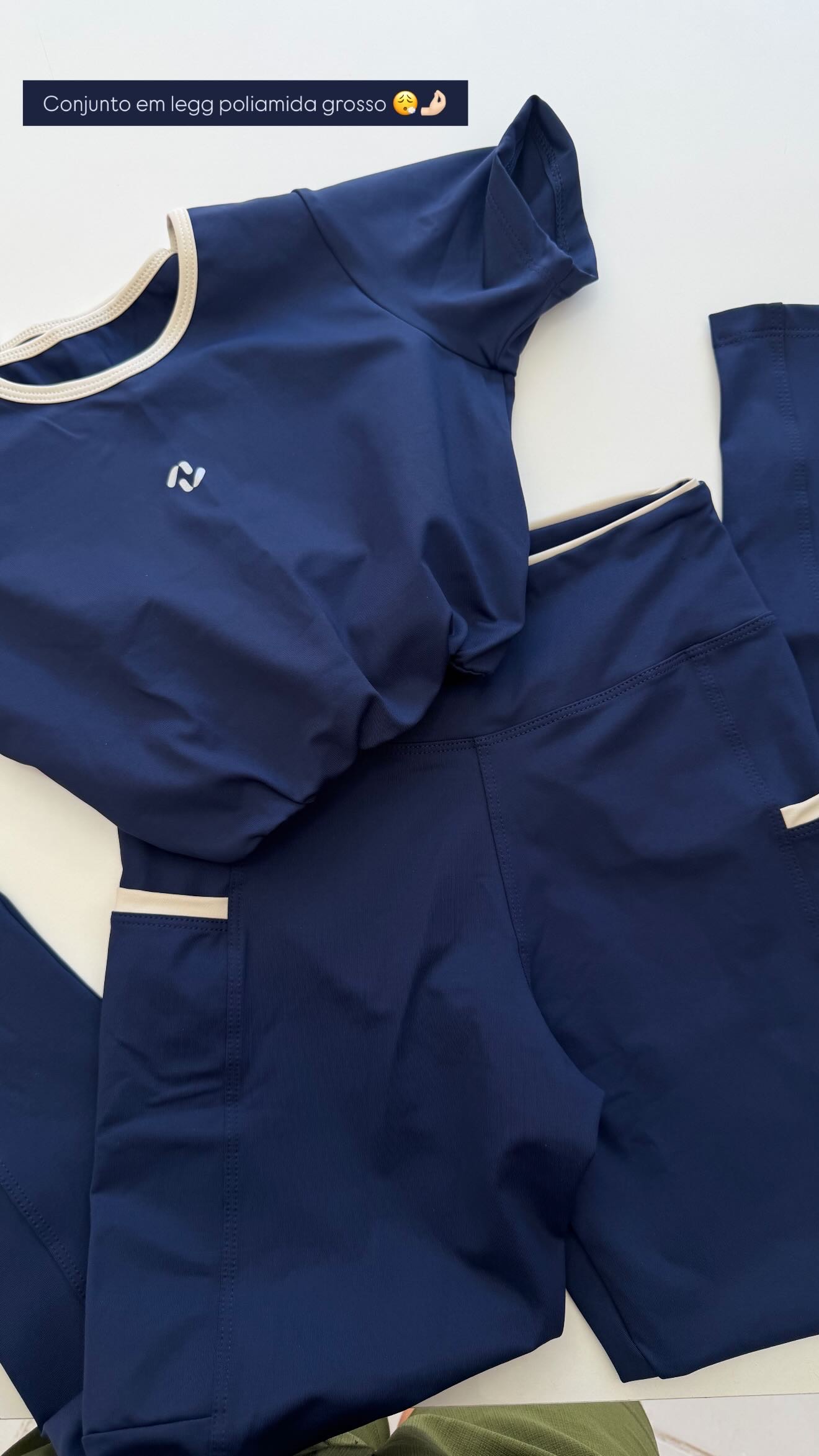 Conjunto em legg poliamida grosso
