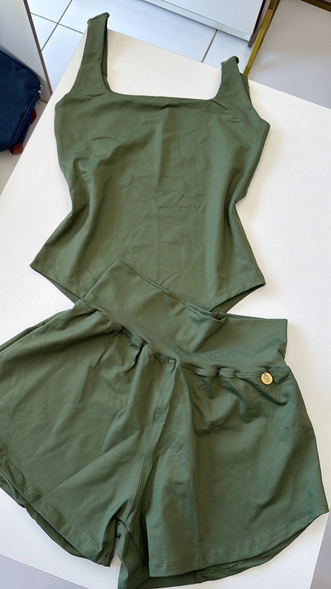 Conjunto poliamida body + short