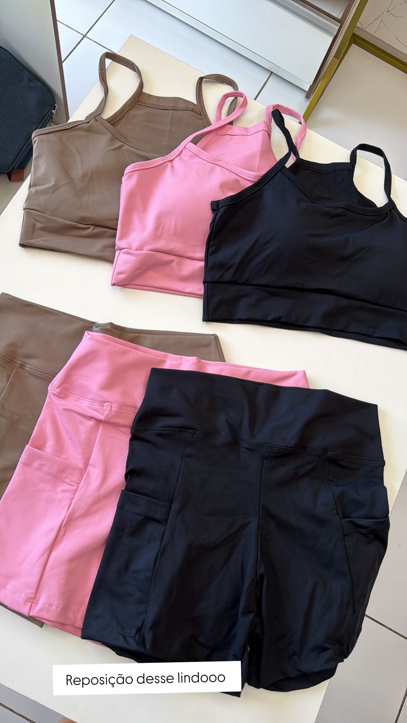 Conjunto poliamida bolso