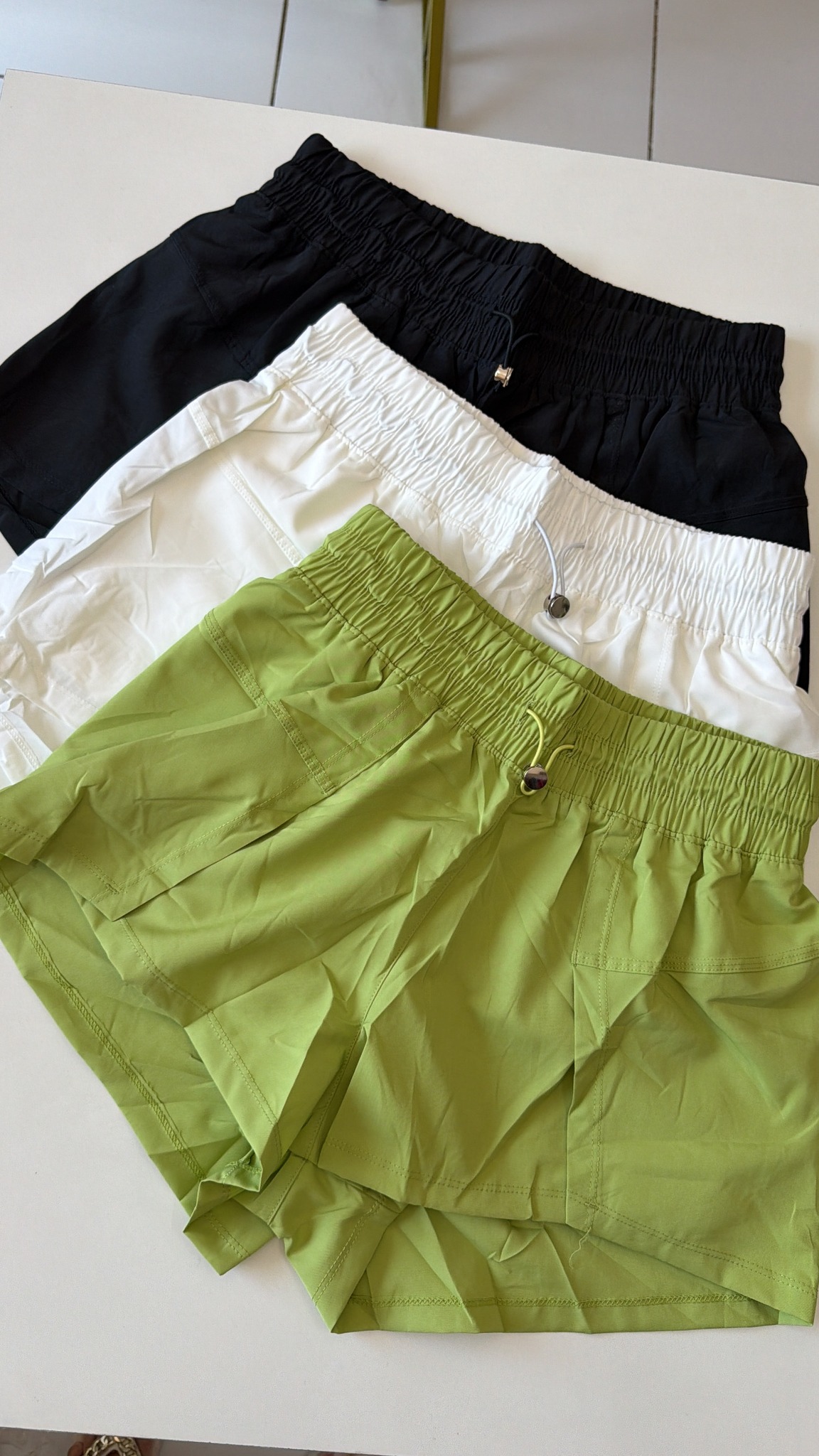 Short duplo tactel importado regulagem