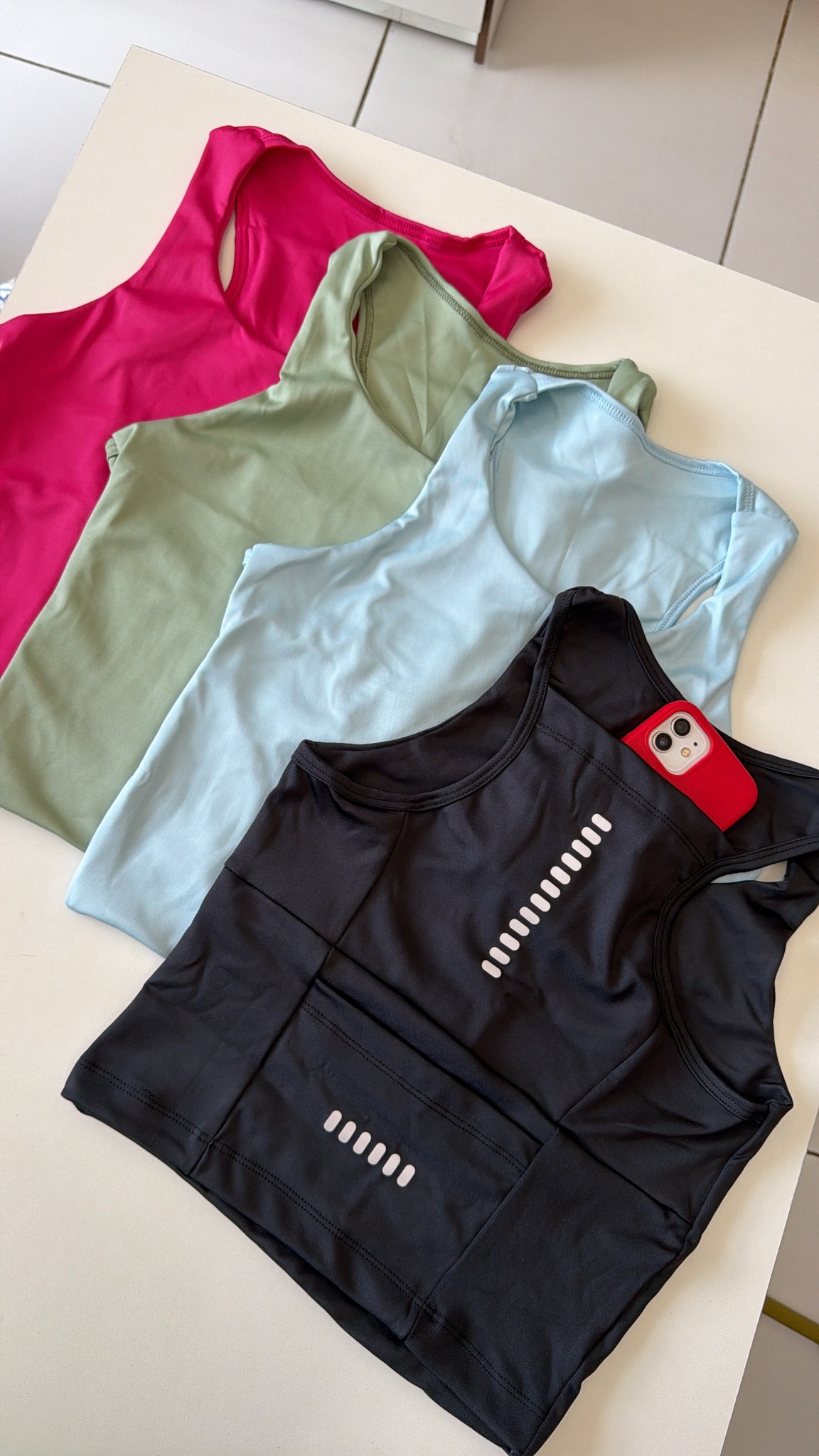 Blusa compressão de bolso refletivo