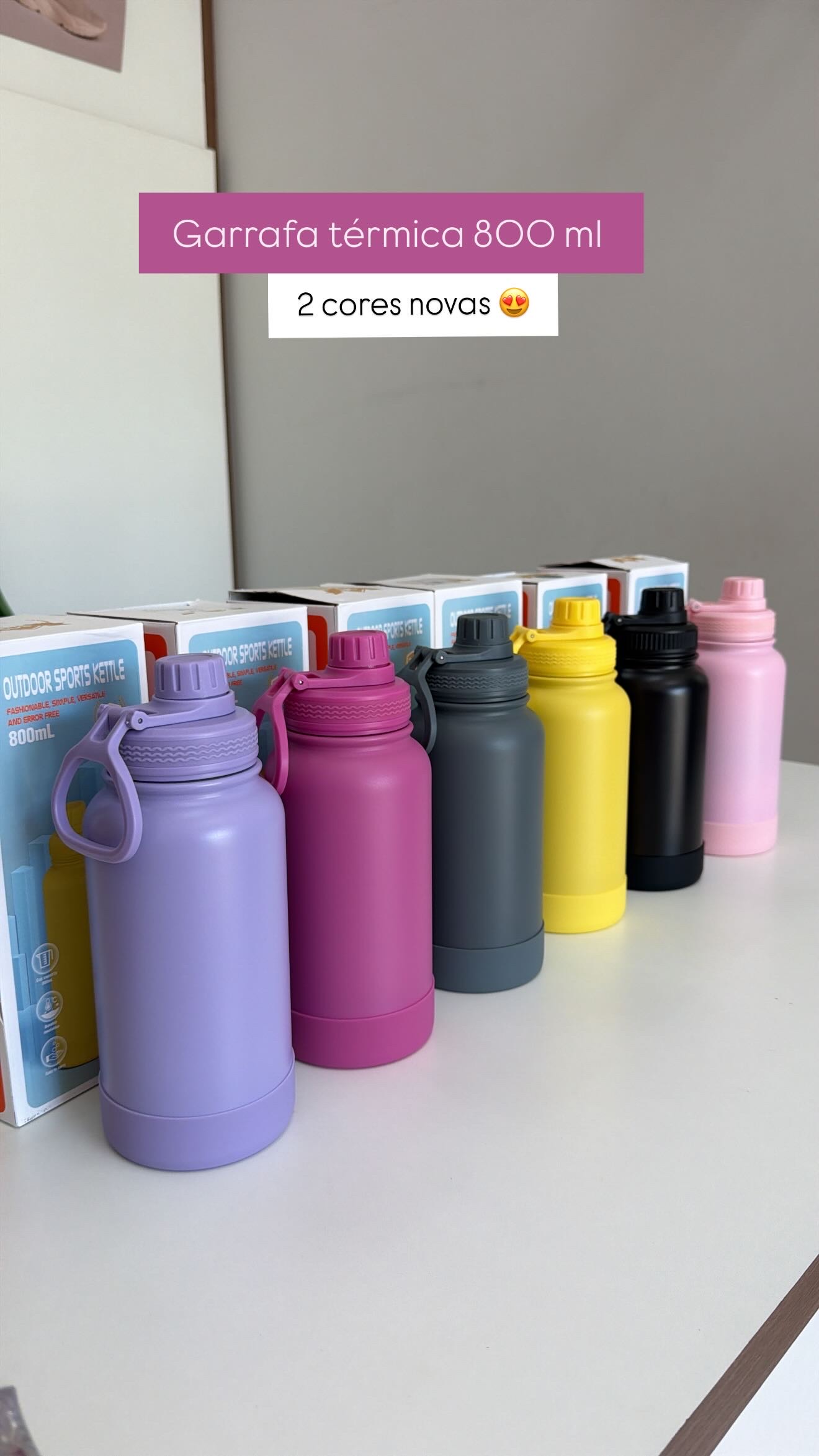 Garrafas 800ml térmica