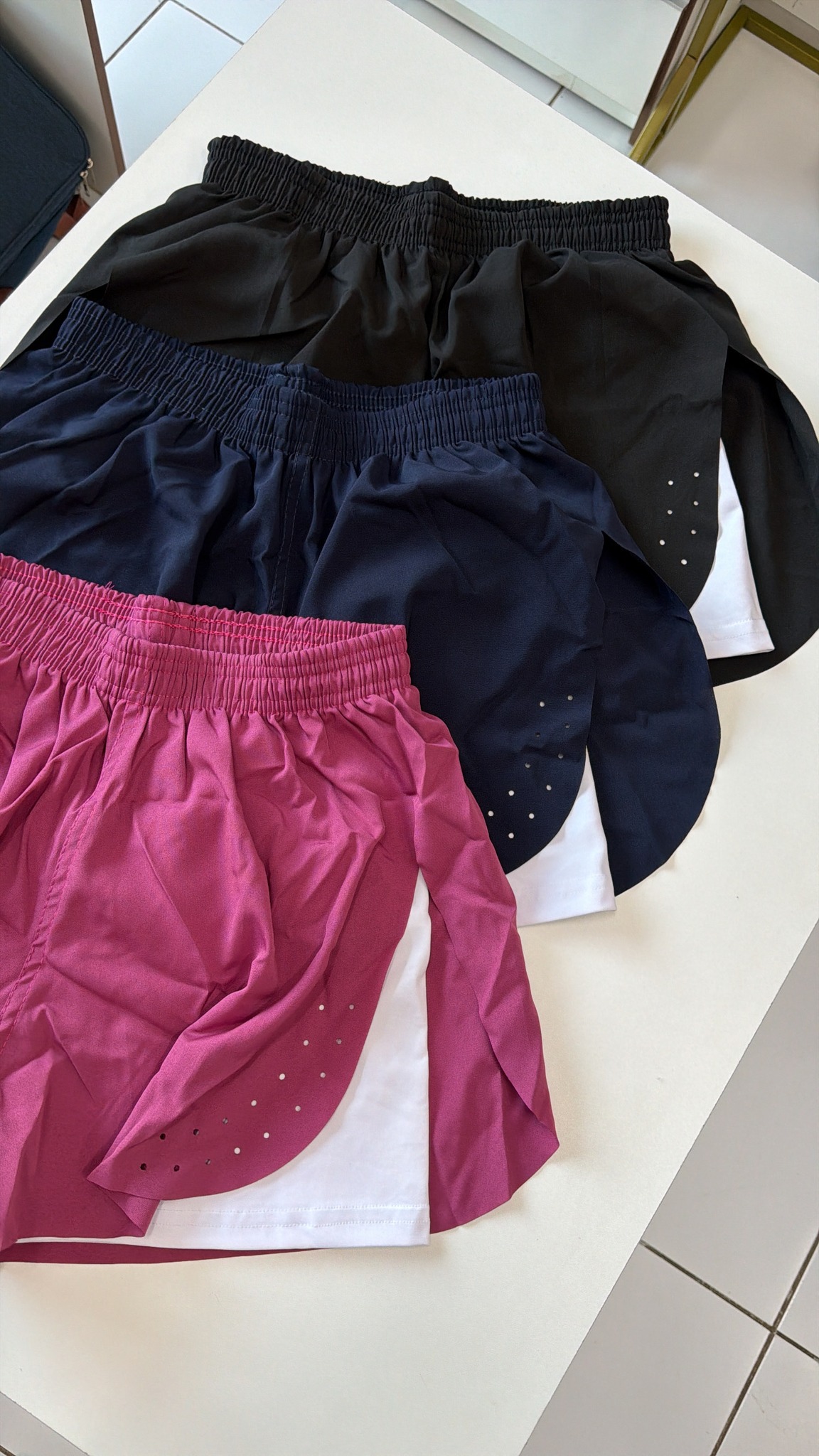 Short duplo tactel + poliamida