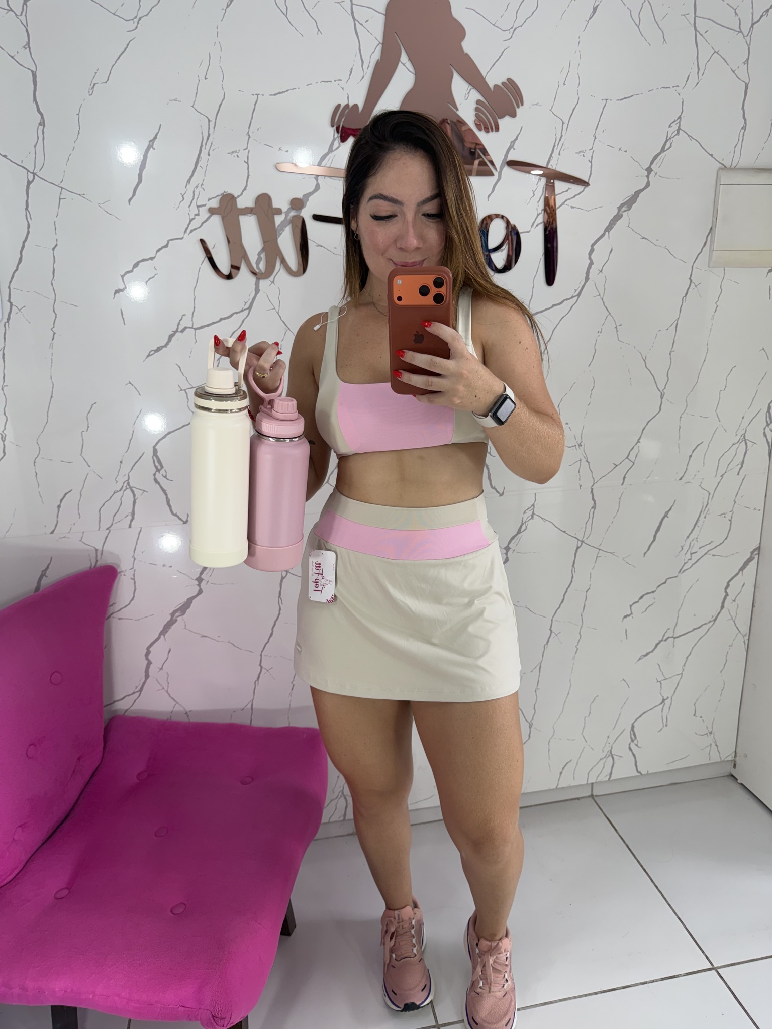 Conjunto short saia