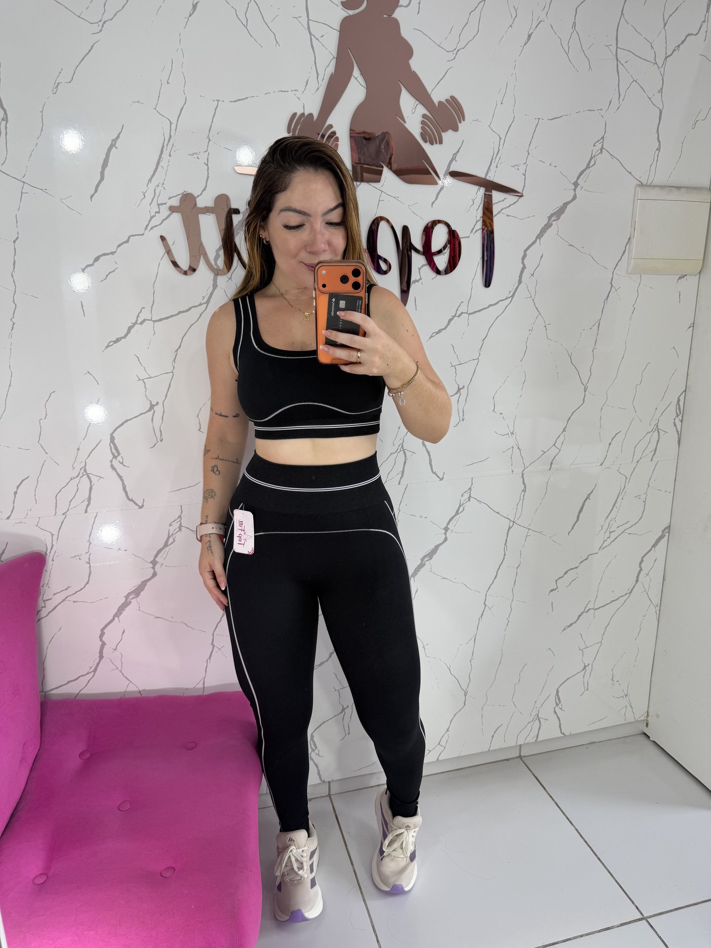 Conjunto em legg sem costura