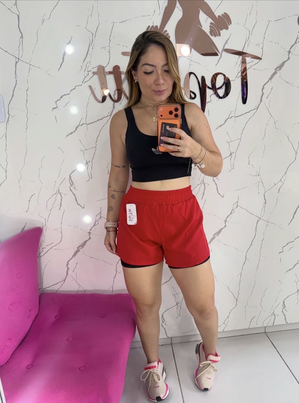 Short duplo tactel + poliamida