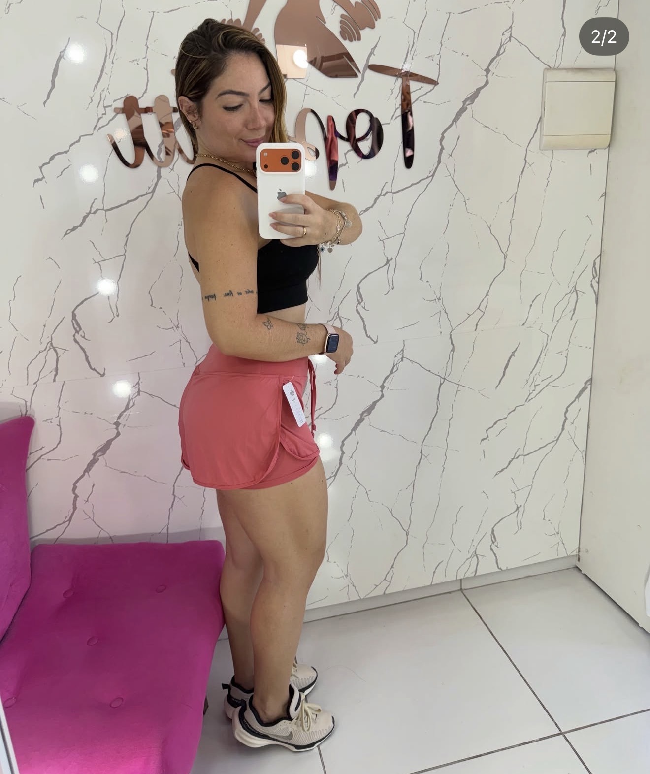 Short duplo poliamida