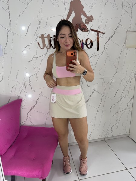 Conjunto short saia