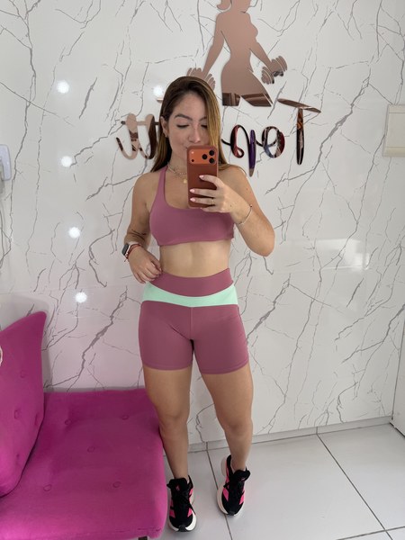Conjunto bicolor poliamida